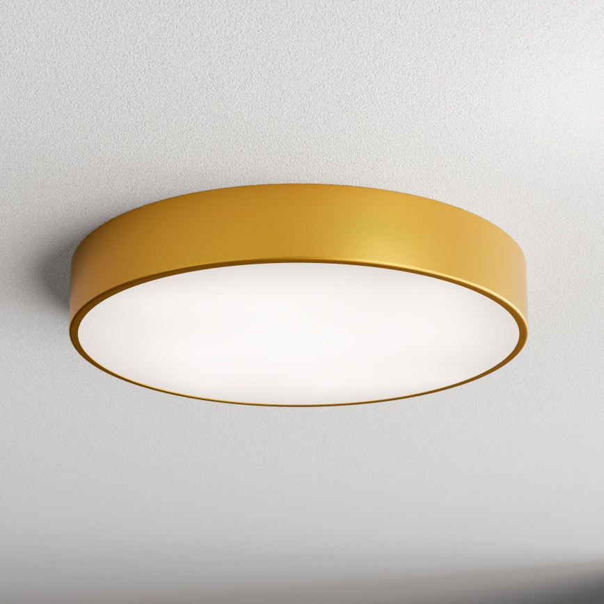 Lampa sufitowa do łazienki z czujnikiem CLEO 4xE27/24W/230V śr. 50 cm IP54 złota