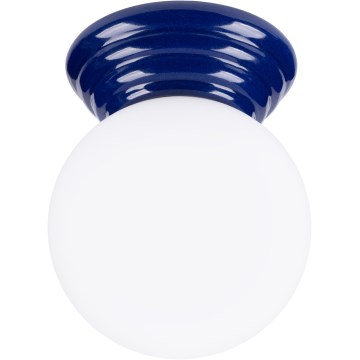 Lampa sufitowa do łazienki ZORI 1xG9/8W/230V Ø 12 cm IP44 niebieska