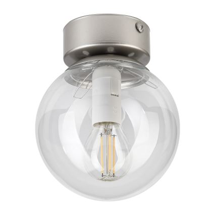 Lampa sufitowa ELIAS 1xE14/5W/230V śr. 13 cm matowy chrom/przezroczysta