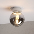 Lampa sufitowa ELIAS 1xE14/5W/230V Ø 13 cm biała/przydymiony szary