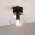 Lampa sufitowa ELIAS 1xE14/5W/230V Ø 13 cm czarna/przezroczysta