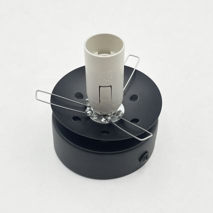 Lampa sufitowa ELIAS 1xE14/5W/230V Ø 13 cm czarny/dymny szary