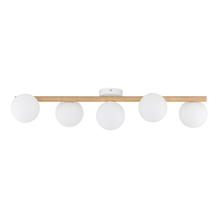 Lampa sufitowa ELYON 5xG9/40W/230V biała/sosna
