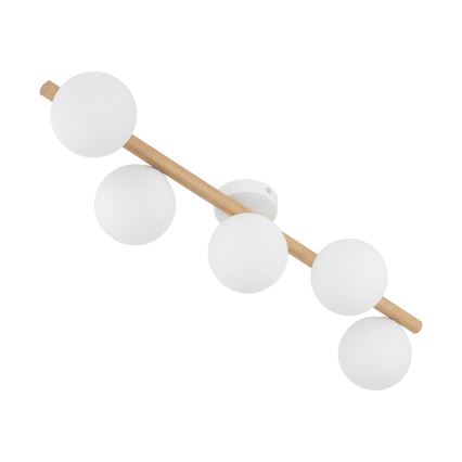 Lampa sufitowa ELYON 5xG9/40W/230V biała/sosna