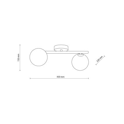 Lampa sufitowa ELYON 5xG9/40W/230V czarna