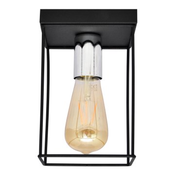 Lampa sufitowa FINN 1xE27/15W/230V czarna/chrom błyszczący