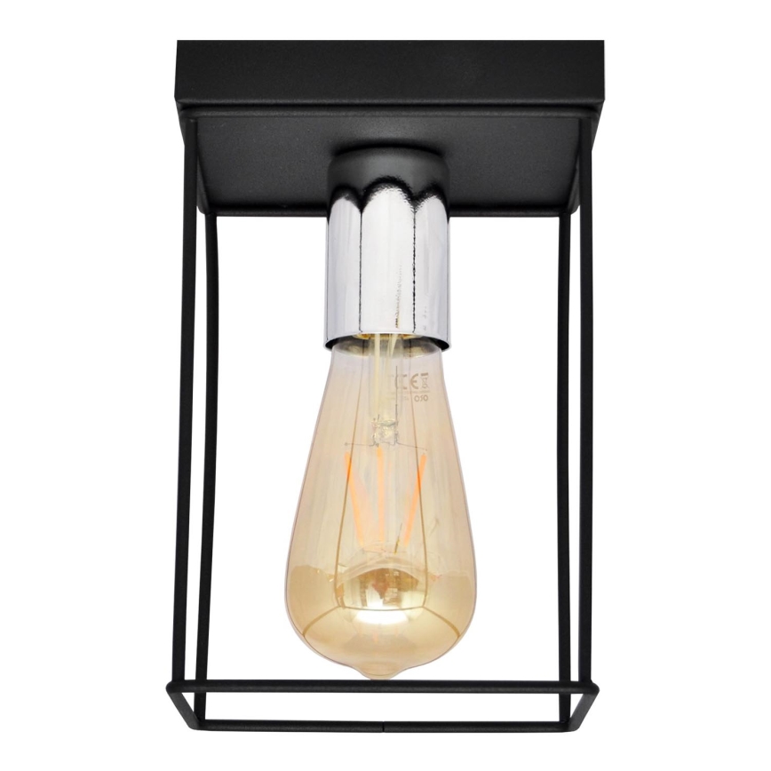 Lampa sufitowa FINN 1xE27/15W/230V czarna/chrom błyszczący