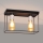 Lampa sufitowa FINN 2xE27/15W/230V czarna/chrom błyszczący