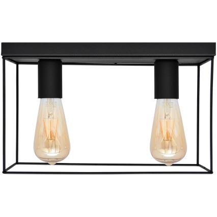Lampa sufitowa FINN 2xE27/15W/230V czarna