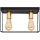 Lampa sufitowa FINN 2xE27/15W/230V czarna/złota