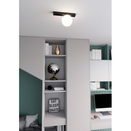 Lampa sufitowa FIT 1xE14/10W/230V czarna/biała