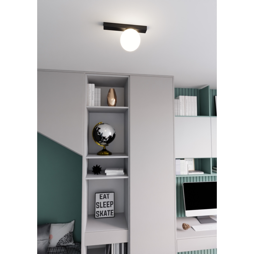Lampa sufitowa FIT 1xE14/10W/230V czarna/biała