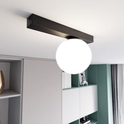 Lampa sufitowa FIT 1xE14/10W/230V czarna/biała