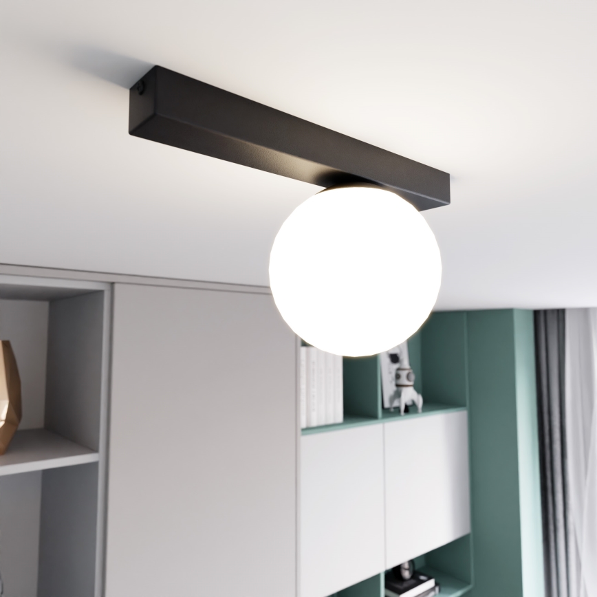 Lampa sufitowa FIT 1xE14/10W/230V czarna/biała