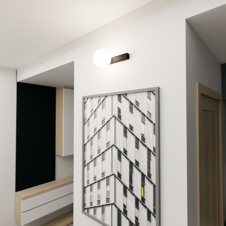 Lampa sufitowa FIT 1xE14/10W/230V czarna/biała