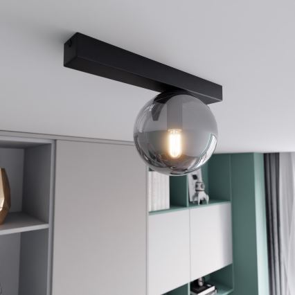 Lampa sufitowa FIT 1xE14/10W/230V czarna/szara