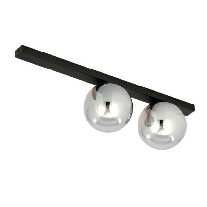 Lampa sufitowa FIT 2xE14/10W/230V czarna/szara