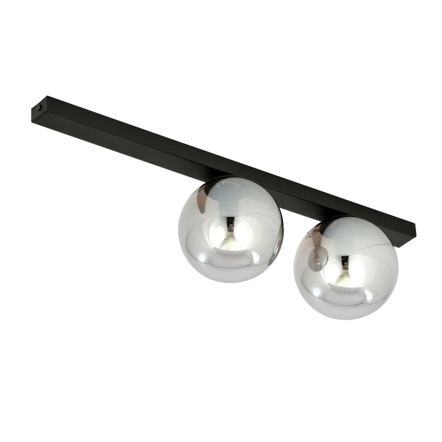 Lampa sufitowa FIT 2xE14/10W/230V czarna/szara