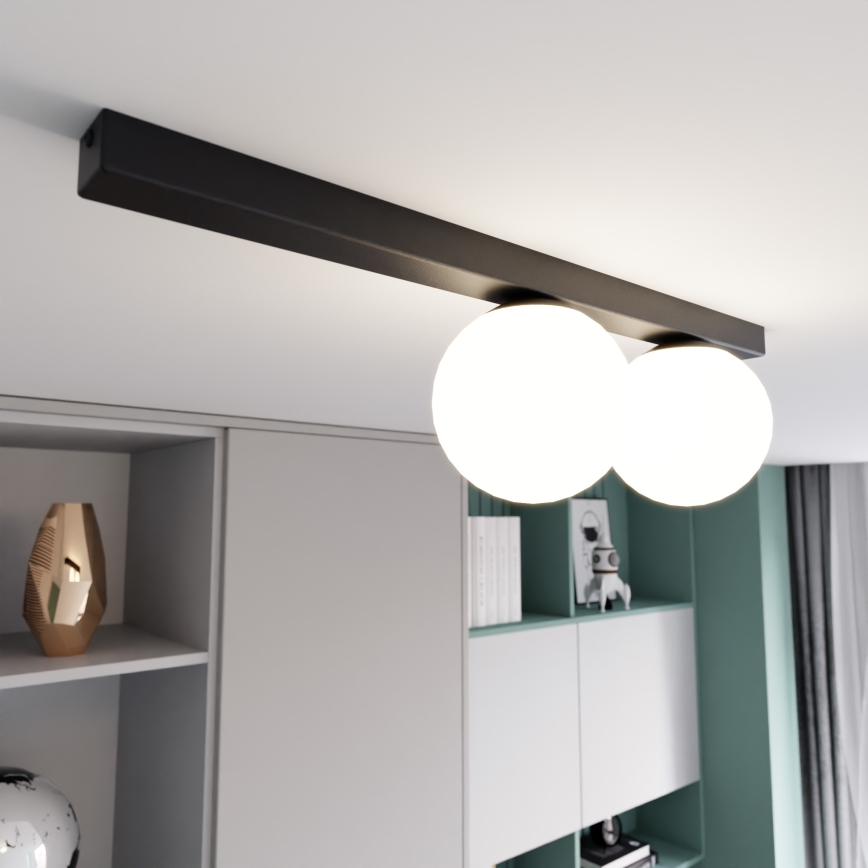 Lampa sufitowa FIT 2xE14/10W/230V czarne/białe
