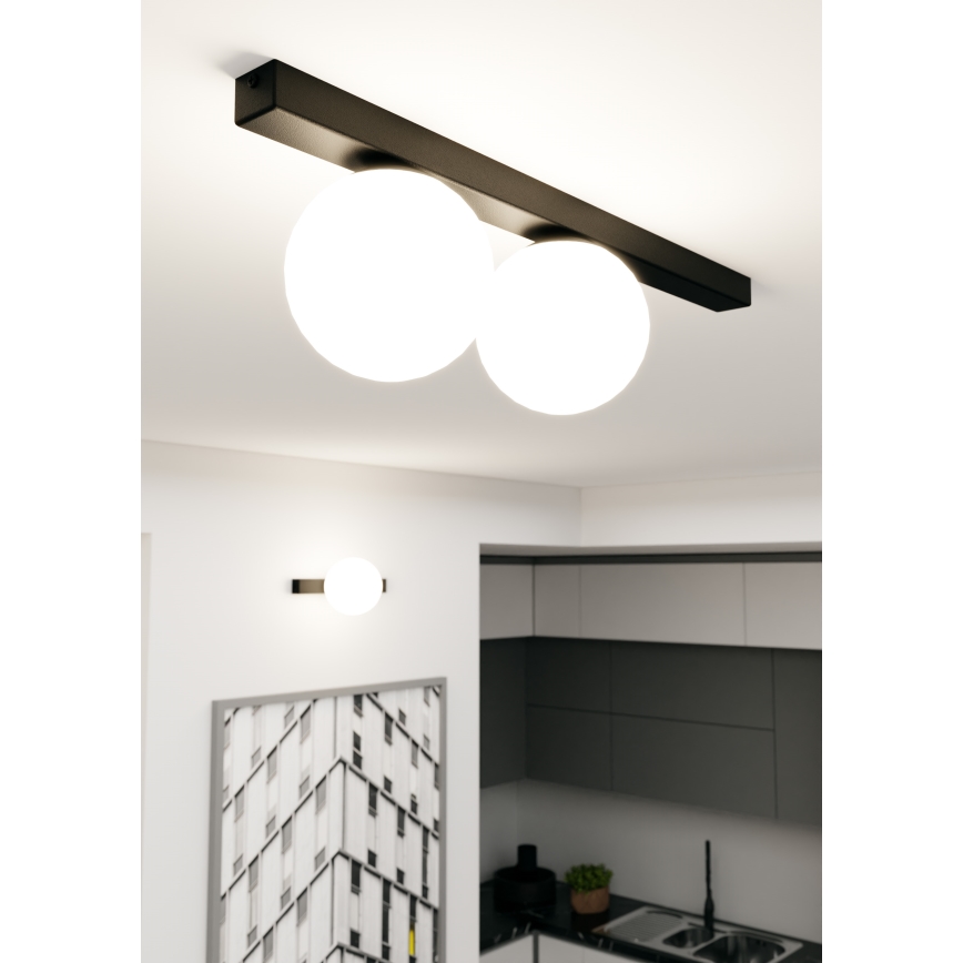 Lampa sufitowa FIT 2xE14/10W/230V czarne/białe