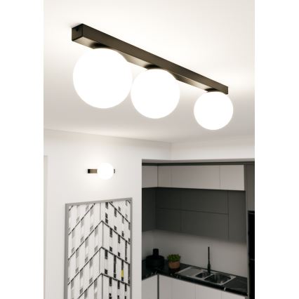 Lampa sufitowa FIT 3xE14/10W/230V czarna/biała