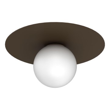 Lampa sufitowa FLAT 1xE27/15W/230V 55x60 cm brązowa