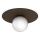 Lampa sufitowa FLAT 1xE27/15W/230V 55x60 cm brązowa