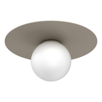 Lampa sufitowa FLAT 1xE27/15W/230V śr. 35 cm beżowa