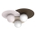 Lampa sufitowa FLAT 3xE27/15W/230V 55x60 cm beżowa/kremowa/burgundowa