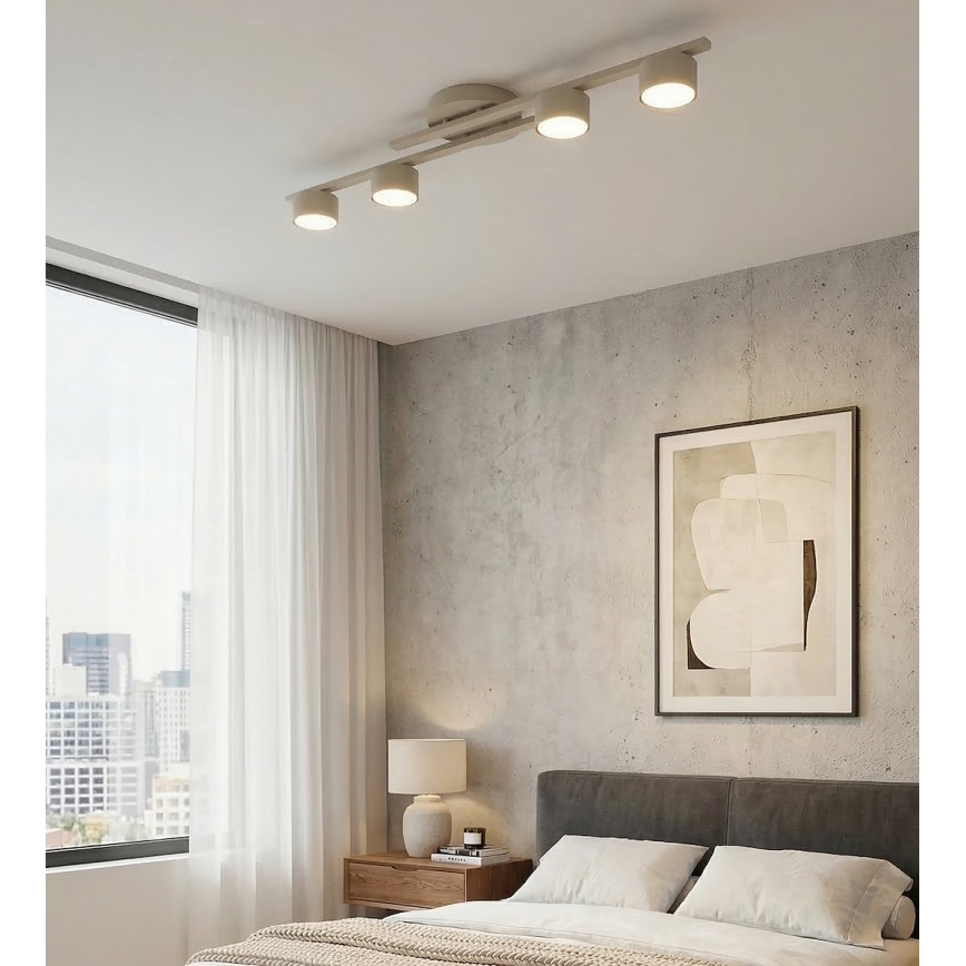 Lampa sufitowa FRAGMENT 4xGX53/12W/230V beżowa