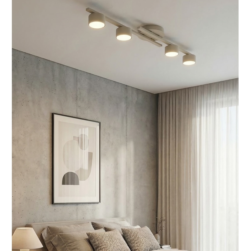 Lampa sufitowa FRAGMENT 4xGX53/12W/230V beżowa