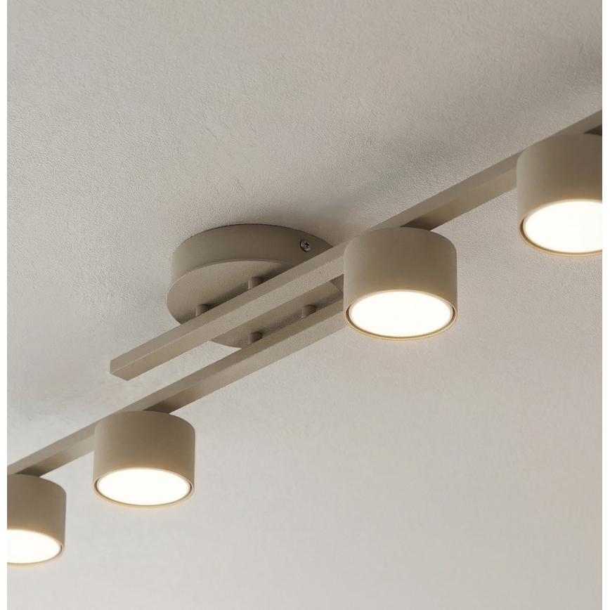 Lampa sufitowa FRAGMENT 4xGX53/12W/230V beżowa