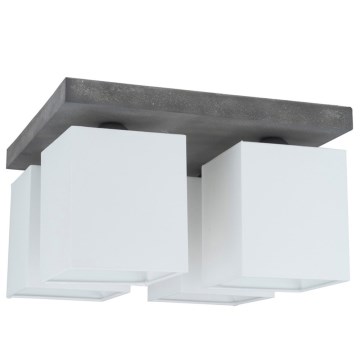 Lampa sufitowa GREAT 4xE27/25W/230V beton