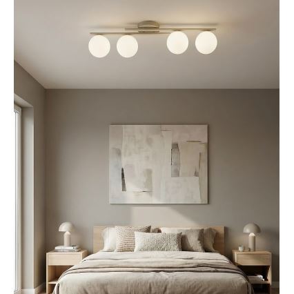 Lampa sufitowa KAIRO 4xE14/10W/230V beżowa