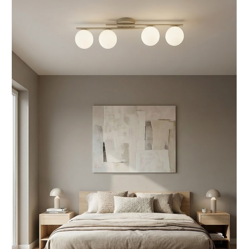 Lampa sufitowa KAIRO 4xE14/10W/230V beżowa