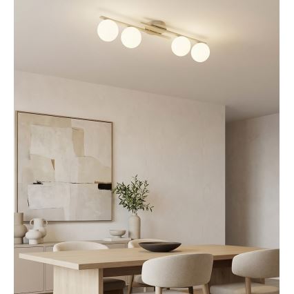 Lampa sufitowa KAIRO 4xE14/10W/230V beżowa