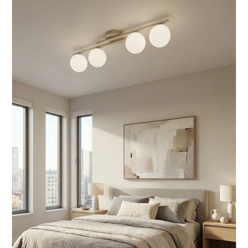 Lampa sufitowa KAIRO 4xE14/10W/230V beżowa