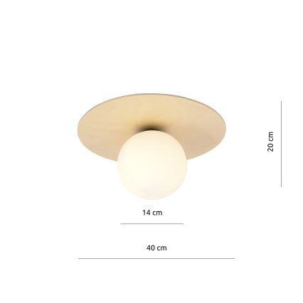 Lampa sufitowa KENZO 1xE14/10W/230V beżowa