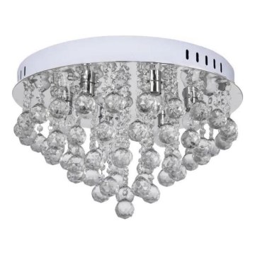 Lampa sufitowa kryształowa 6xE14/60W/230V