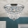 Lampa sufitowa kryształowa  PLAFOND 3xE27/40W/230V śr. 35 cm chrom błyszczący