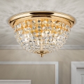 Lampa sufitowa kryształowa PLAFOND 6xE27/40W/230V śr. 47 cm złoty