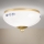 Lampa sufitowa LANDHAUS 1xE27/60W/230V, średnica 21 cm, mosiądz/biały/niebieski