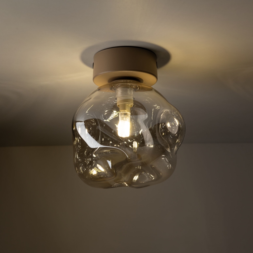Lampa sufitowa LAVA 1xG9/8W/230V beżowa/dymna beżowa