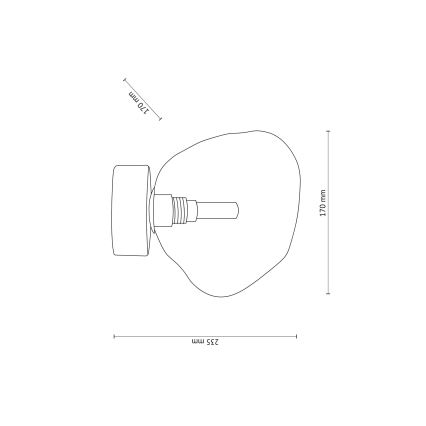 Lampa sufitowa LAVA 1xG9/8W/230V beżowa/dymna beżowa