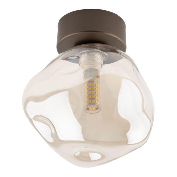 Lampa sufitowa LAVA 1xG9/8W/230V brązowa/przydymiony beż