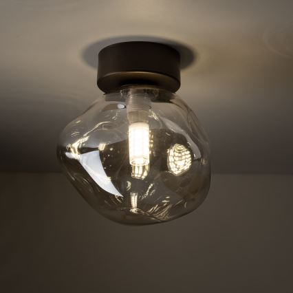 Lampa sufitowa LAVA 1xG9/8W/230V brązowa/przydymiony beż