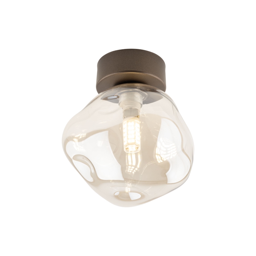Lampa sufitowa LAVA 1xG9/8W/230V brązowa/przydymiony beż