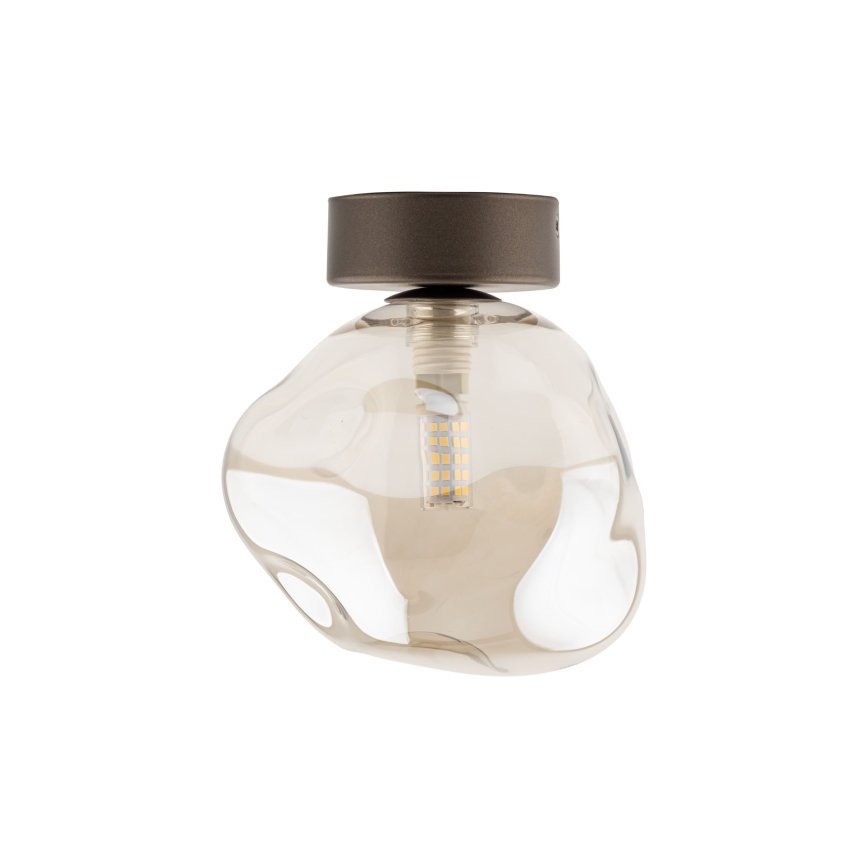 Lampa sufitowa LAVA 1xG9/8W/230V brązowa/przydymiony beż