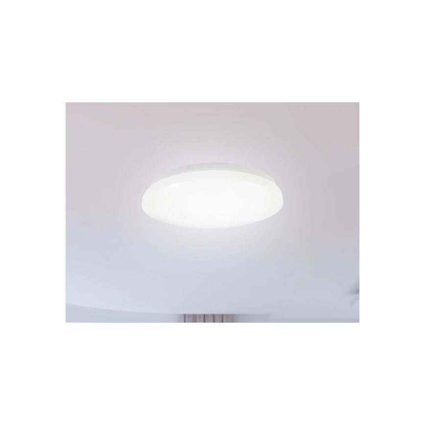 Lampa sufitowa łazienkowa LED OPAL 12W/230V, śr. 24,5 cm, IP44, biała
