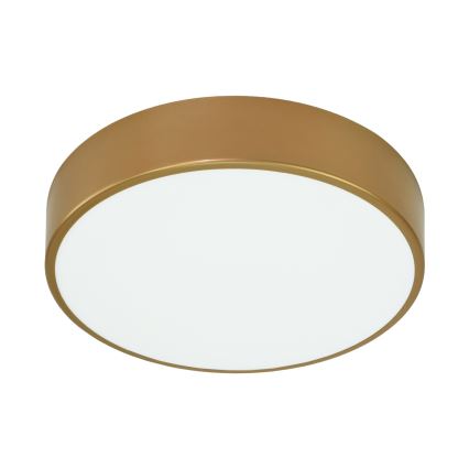 Lampa sufitowa łazienkowa z czujnikiem CLEO 3xE27/24W/230V śr. 40 cm złota IP54